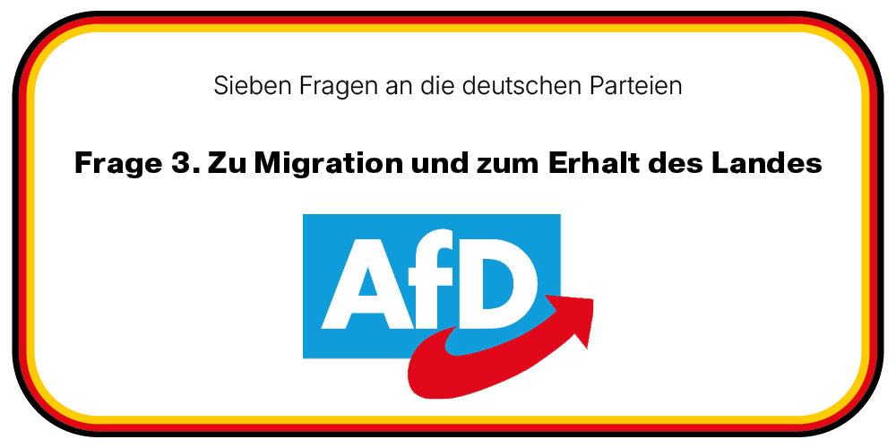 Ende der Masseneinwanderung: Welches Deutschland die AfD bewahren will