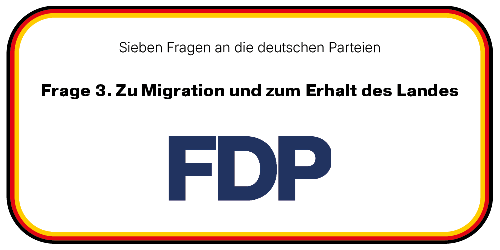 Ohne Einwanderung geht es nicht: Das Deutschlandbild der FDP