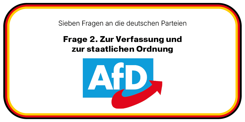 Die AfD fordert, das Grundgesetz dem Volk zurückzugeben