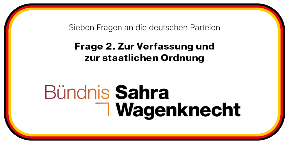 BSW fordert, die Macht dem Volk zurückzugeben