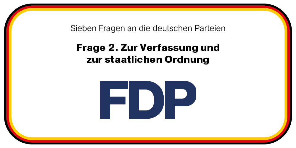 Das Grundgesetz hat sich bewährt: Die FDP läßt Artikel 146 auf dem Papier